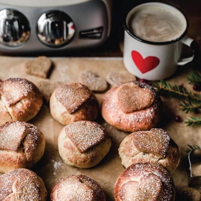Lebkuchen-Brötchen - Ankarsrum: Weihnachtsrezepte für Brot