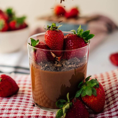 Schokojoghurt mit Erdbeeren - Selbstgemachter Schokoladen-Joghurt aus dem Instant Pot