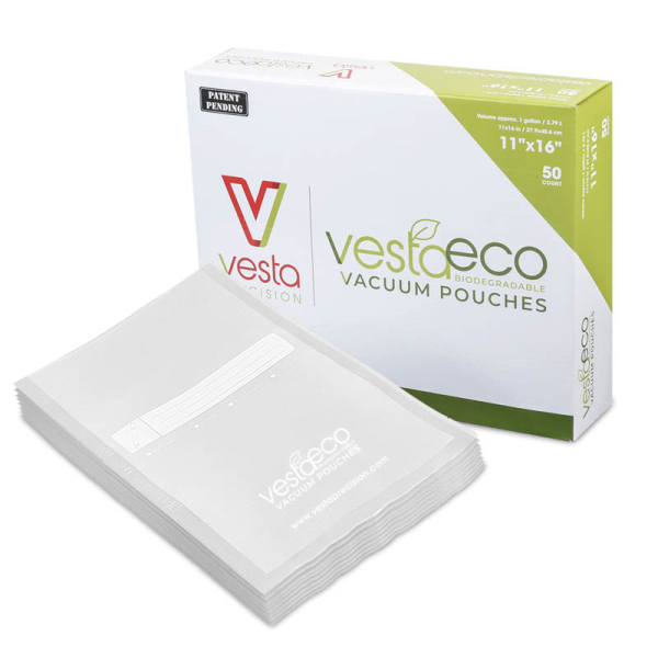Vesta - Packung mit 50 geprägt Beutel Bio 28 x 40 Cm