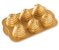 Nordic Ware - Beehive Cakelet Pan, Gold
